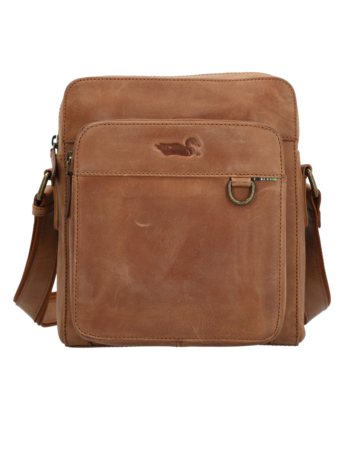 Mochila Cuero Unisex Fd Christie Cross Camel Rockford