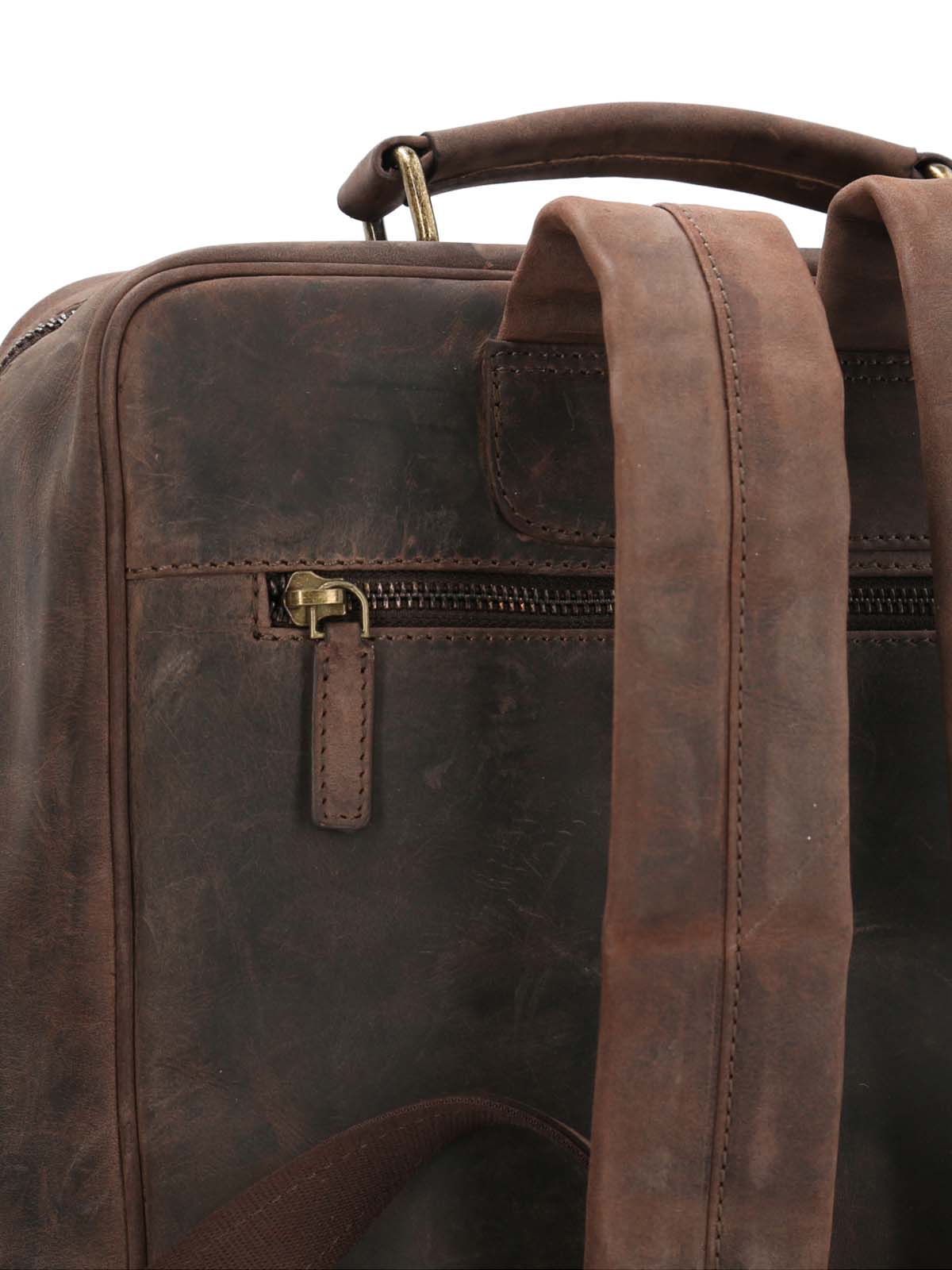 Mochila Cuero Unisex Om Craig Back Café Rockford