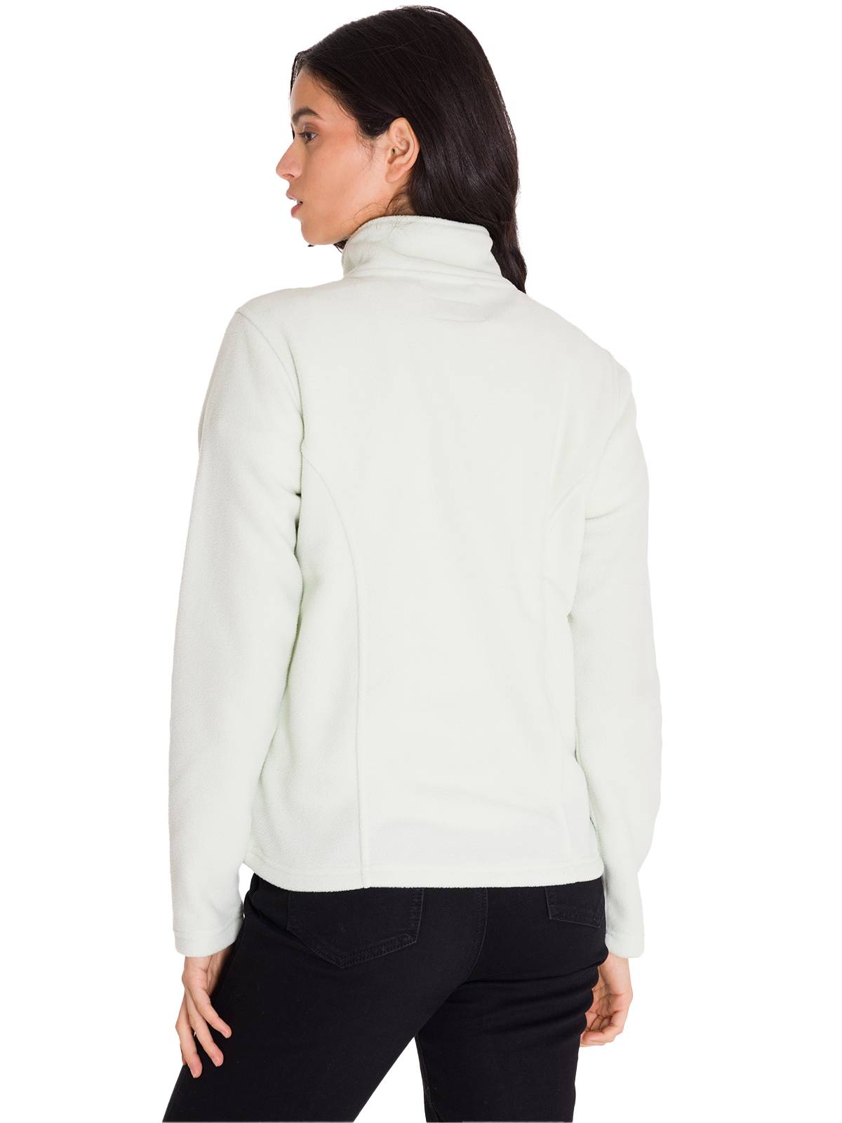 Polar Manga Larga Mujer W Microfleece Quarter Zip Pullover Oliva Claro Cat
