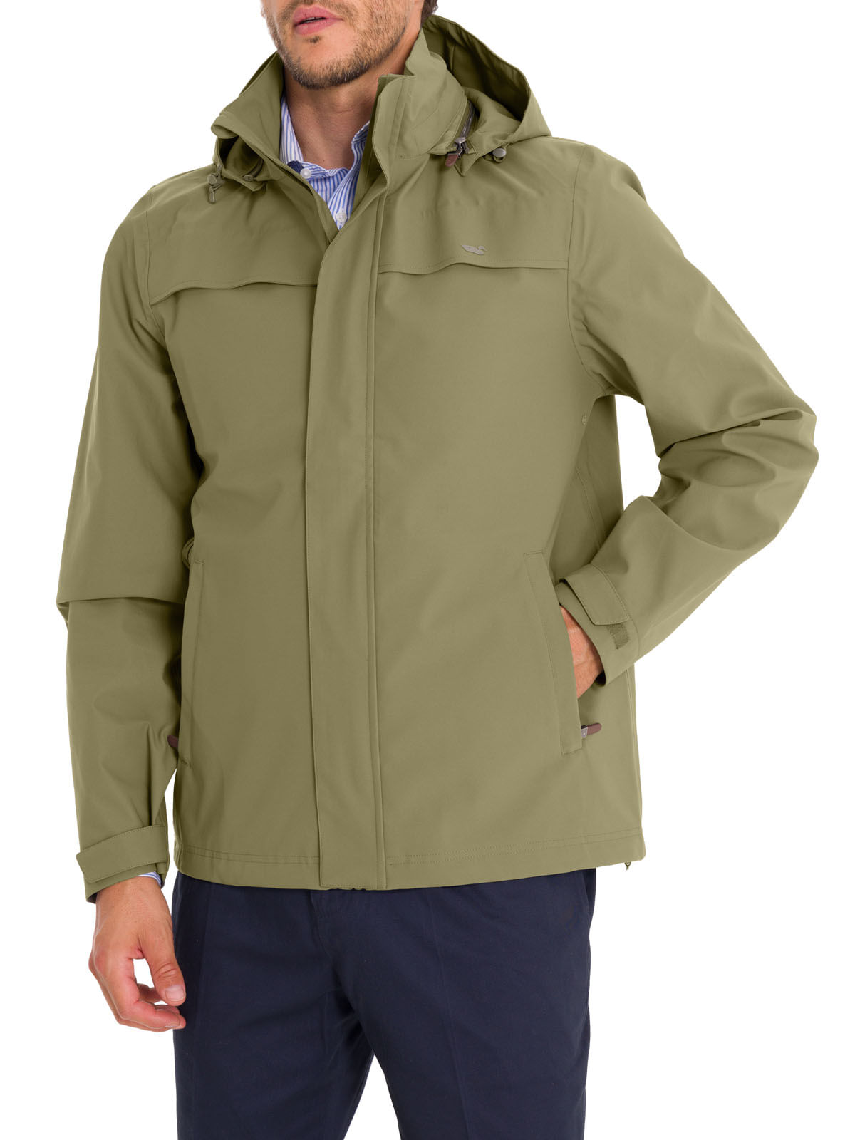 Cortaviento Fibras Recicladas Hombre Rain Verde Rockford