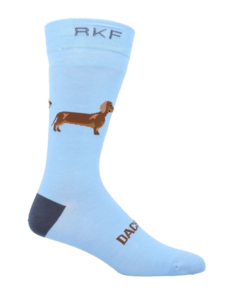 Calcetin-Bambu-Hombre-C-Dachshund-Azul-Rockford