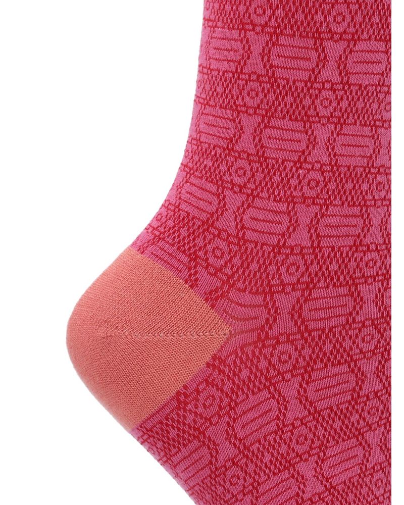 Calcetin-Bambu-Mujer-Kh-Design-Rosado-Rockford
