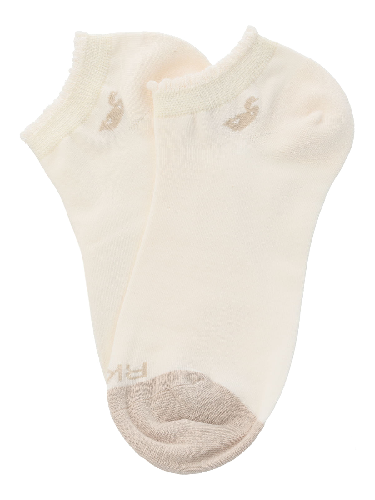Calcetín Bambú Mujer Ped St Plain Crema Rockford