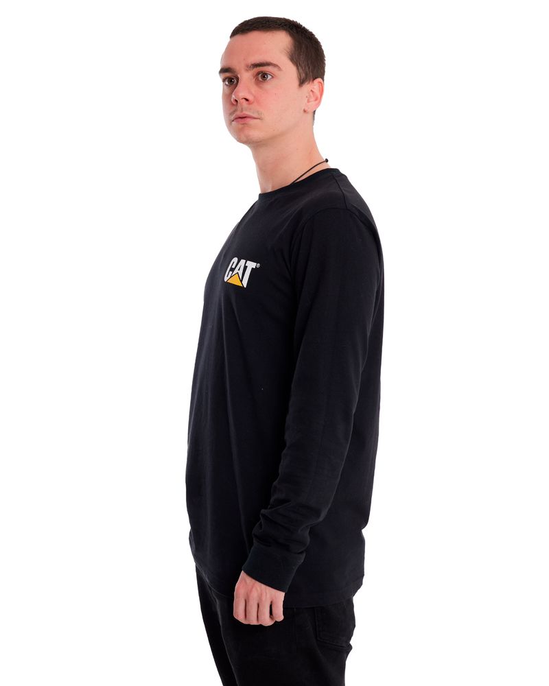 Polera-Casual-Hombre-Trademark-Banner-Negra-Cat
