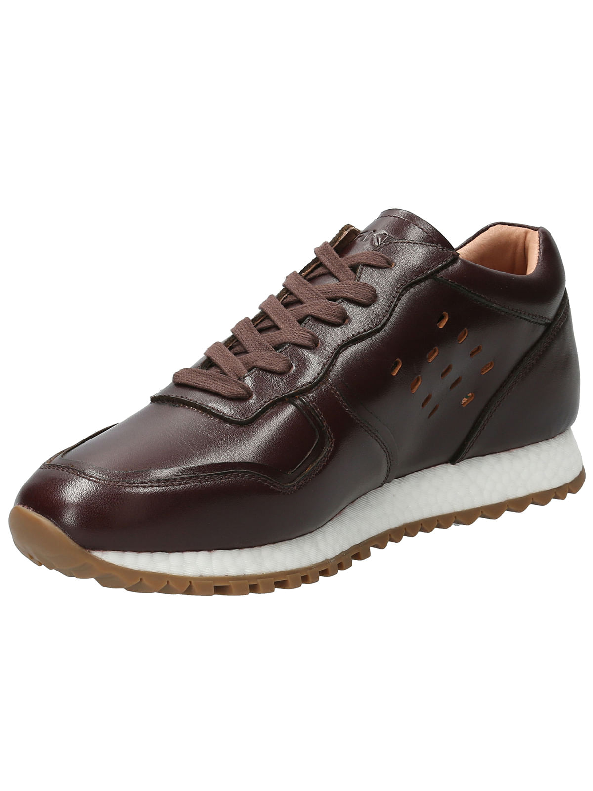 Zapatilla Cuero Hombre Graig Café Oscuro Rockford