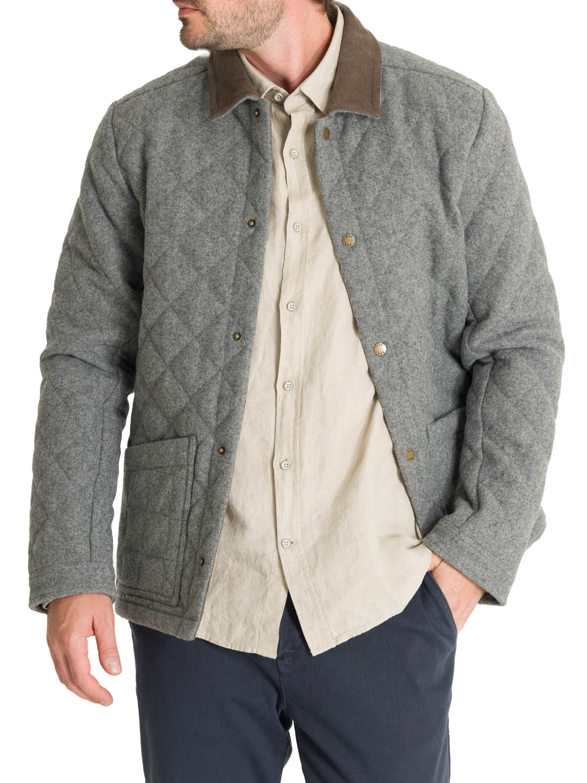 Chaqueta Thermore Hombre Lewis Gris Rockford