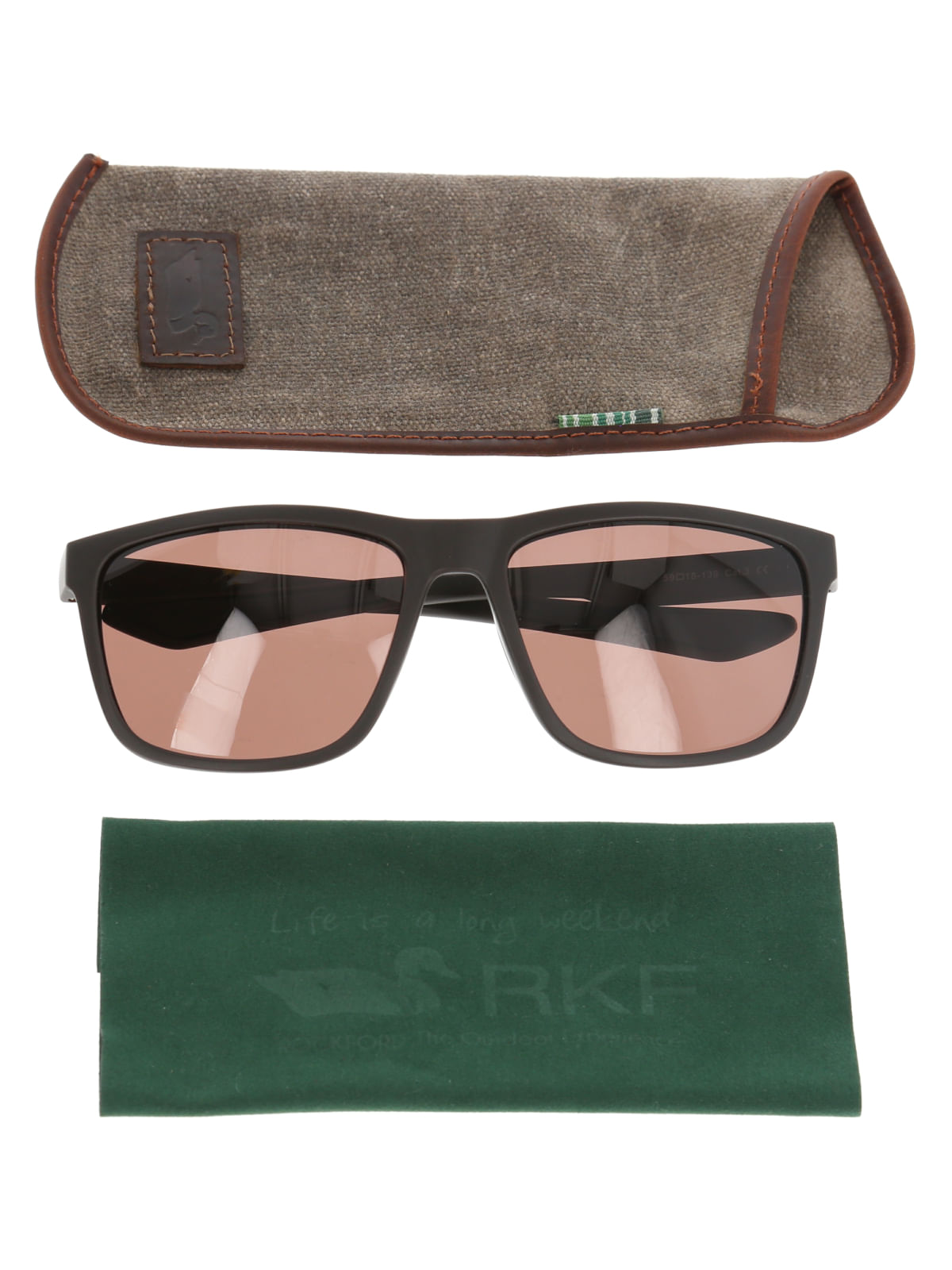 Anteojos De Sol Fibras Recicladas Hombre RKF Bellagio Café Rockford