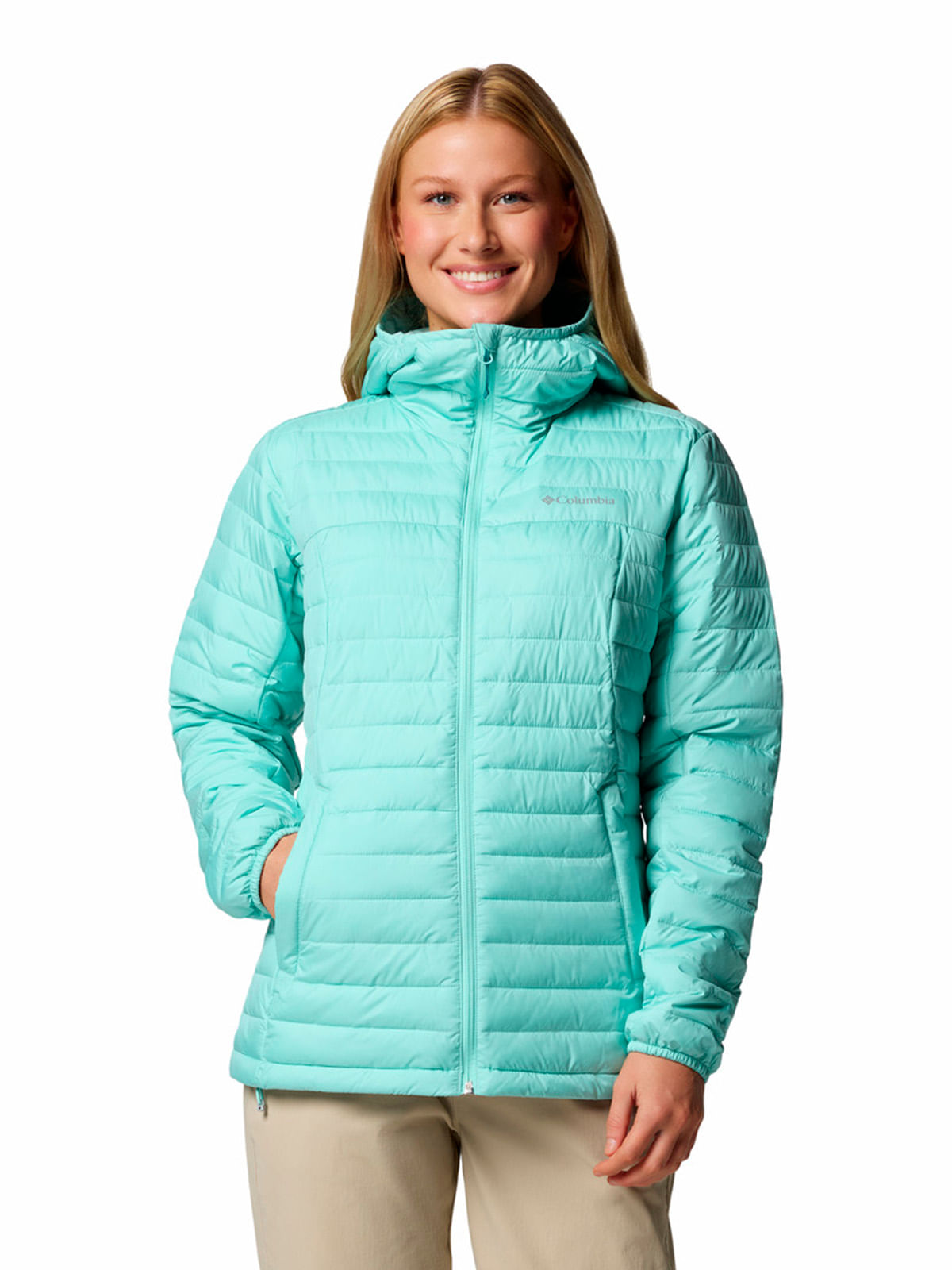 Parka Mujer Silver Falls II Hoodie Verde Columbia