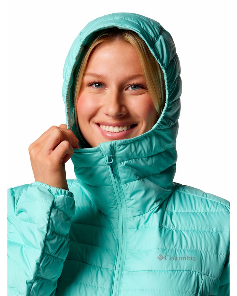 Parka-Mujer-Silver-Falls-II-Hoodie-Verde-Columbia