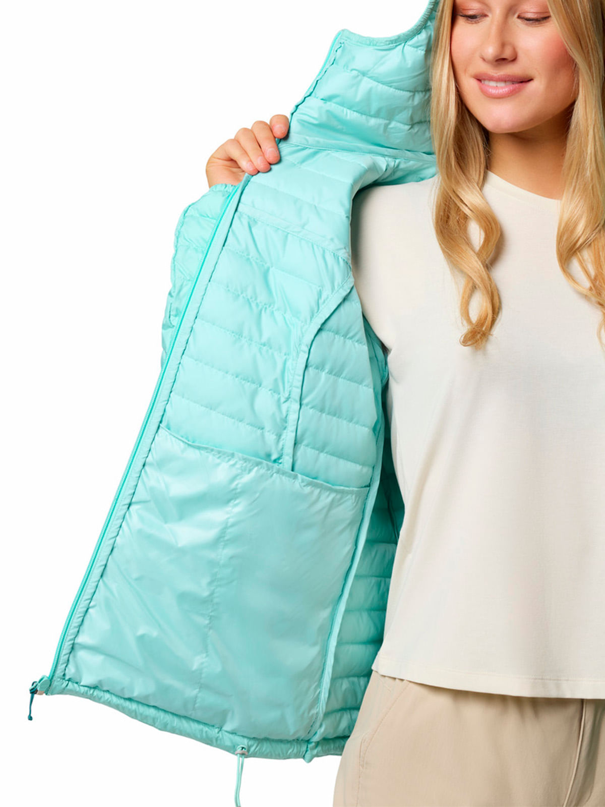 Parka Mujer Silver Falls II Hoodie Verde Columbia