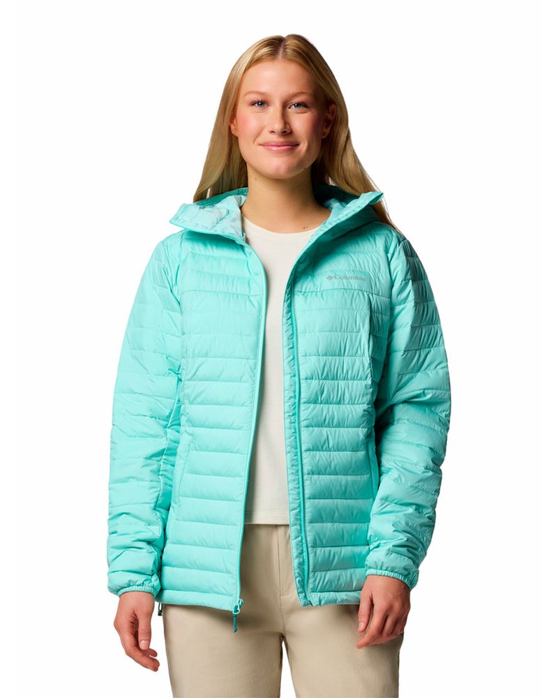 Parka-Mujer-Silver-Falls-II-Hoodie-Verde-Columbia
