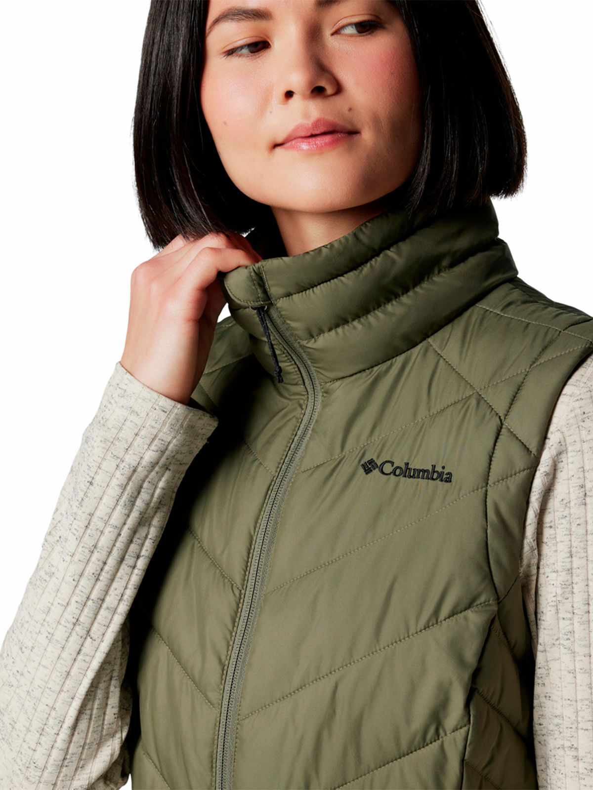 Parka Sin Mangas Mujer Heavenly II Gris Columbia