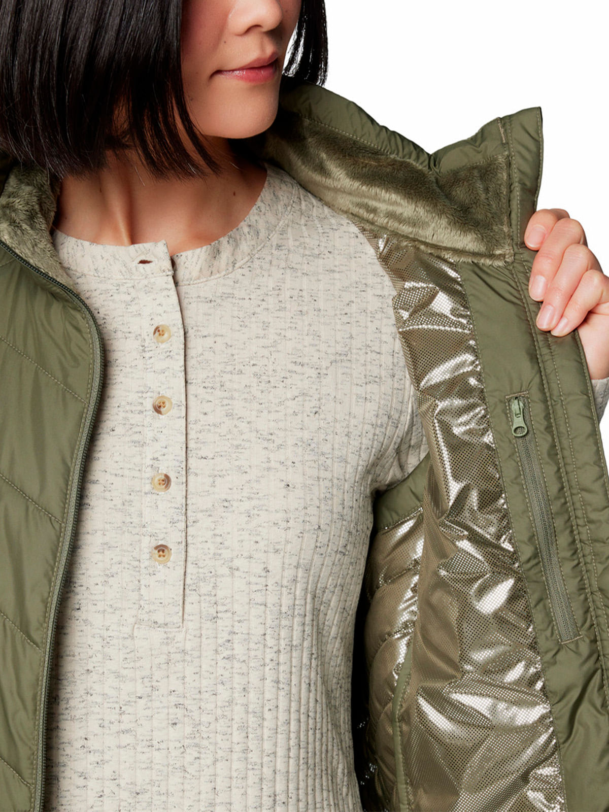 Parka Sin Mangas Mujer Heavenly II Gris Columbia