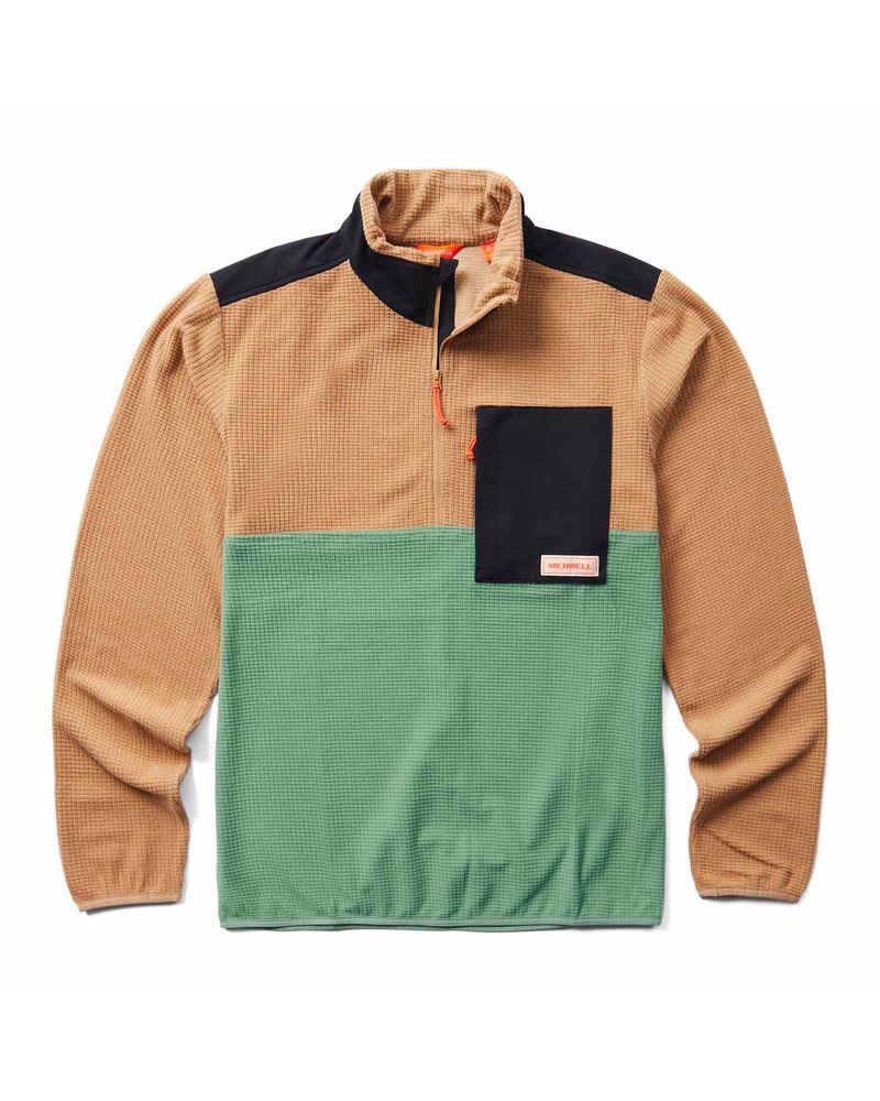 Poleron-Hombre-Geotex-Grid-1-4-Zip-Merrell