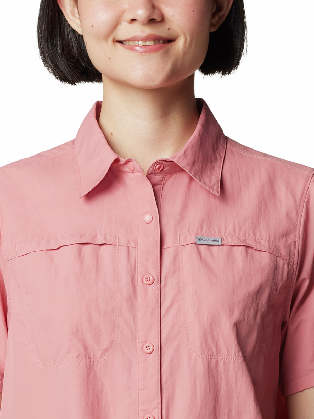Blusa Manga Corta Mujer Silver Ridge 3.0 Rosado Columbia