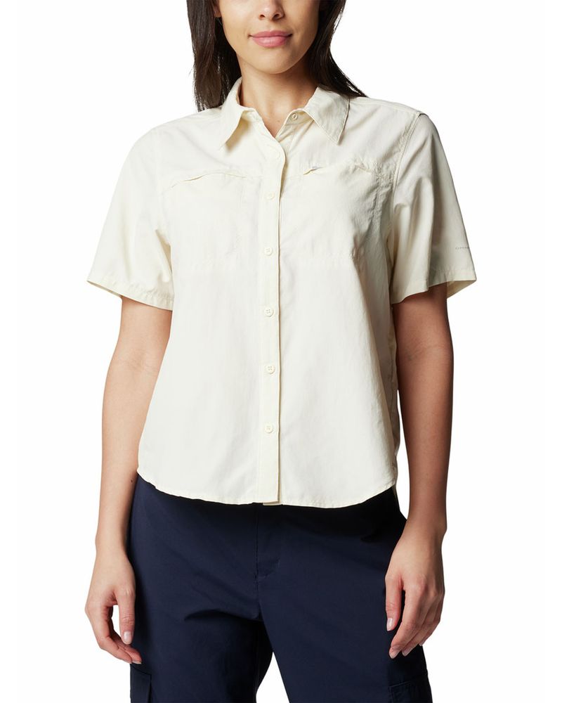 Blusa-Manga-Corta-Mujer-Silver-Ridge-3.0-Blanco-Columbia