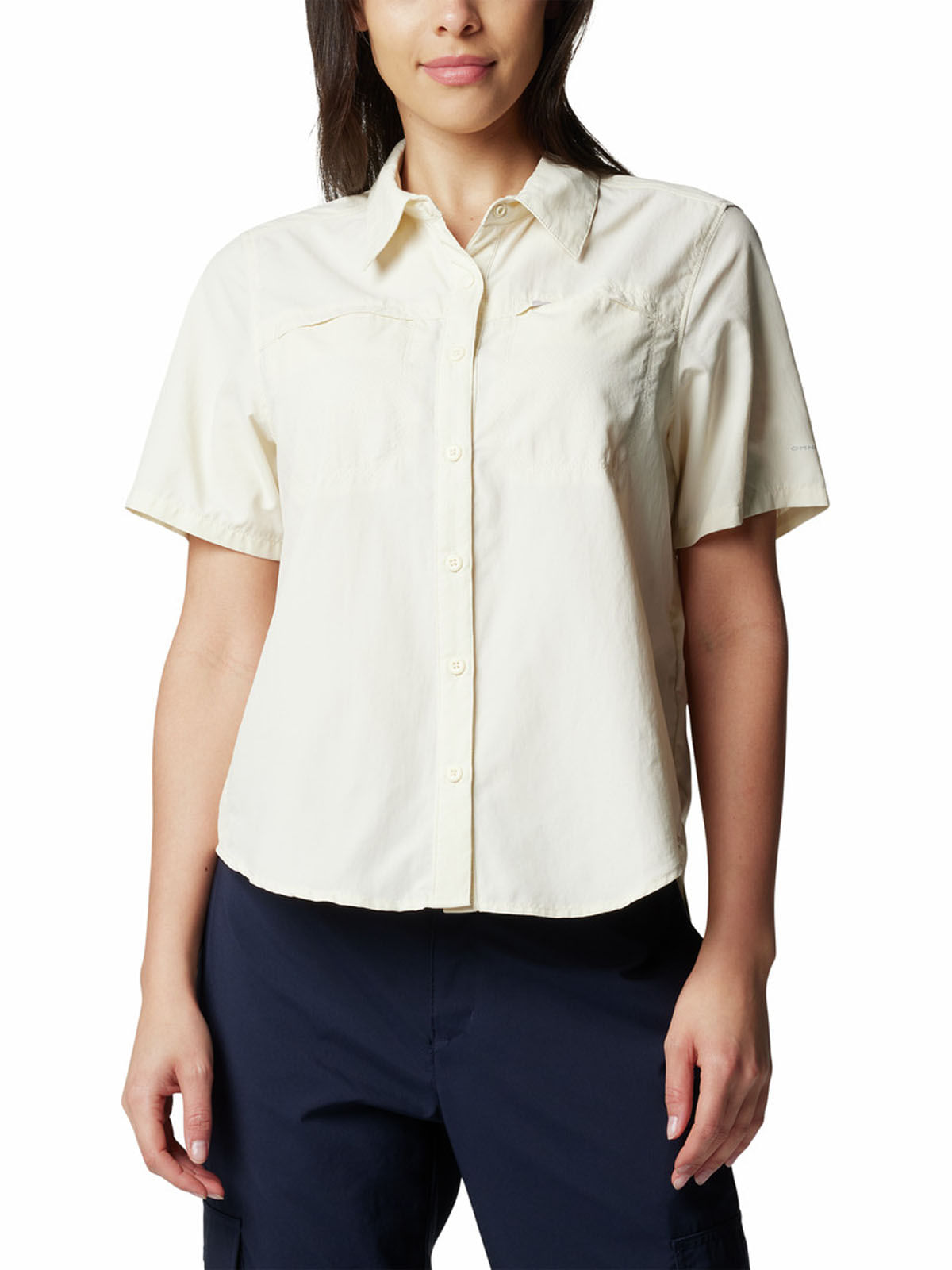 Blusa Manga Corta Mujer Silver Ridge 3.0 Blanco Columbia