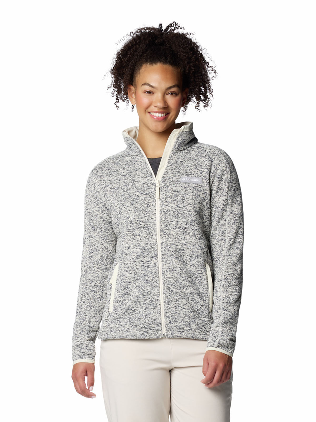 Polar Mujer Sweater Weather II Full Zip Blanco Columbia