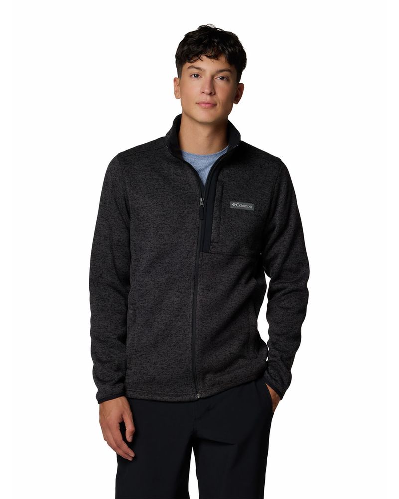 Polar-Hombre-Sweater-Weather-Full-Zip-Negro-Columbia