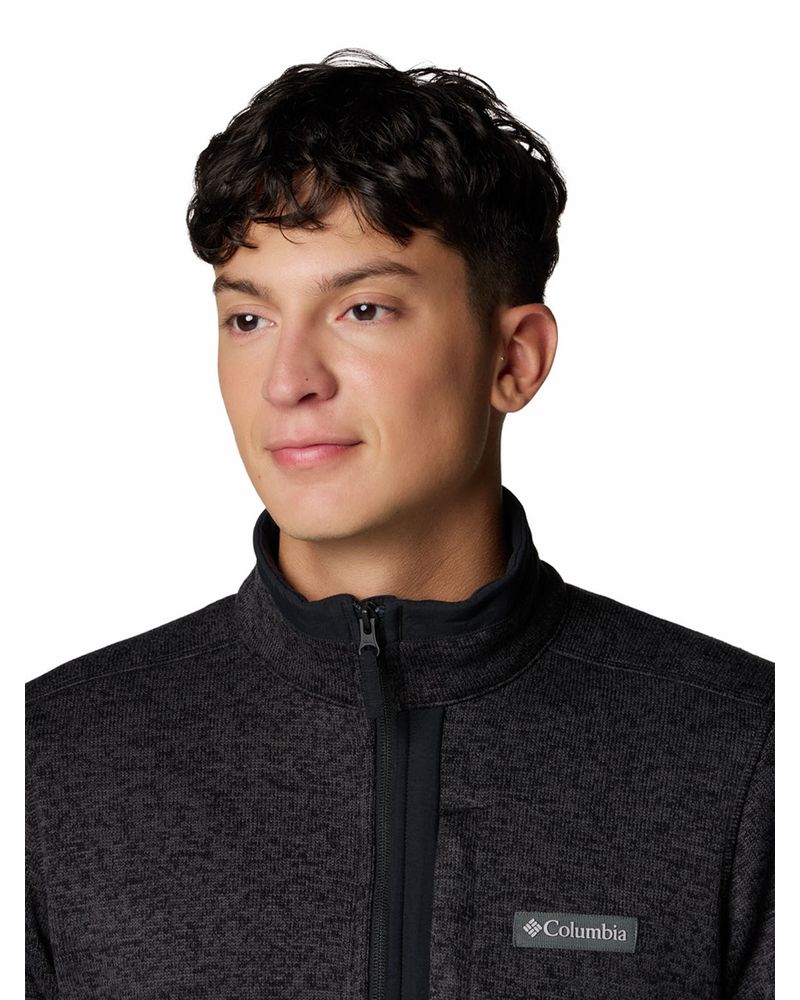 Polar-Hombre-Sweater-Weather-Full-Zip-Negro-Columbia