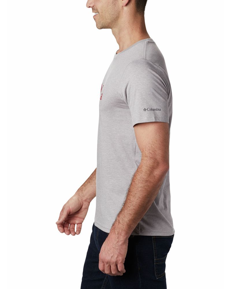 Polera-Manga-Corta-Hombre-Csc-Basic-Logo-Gris-Columbia