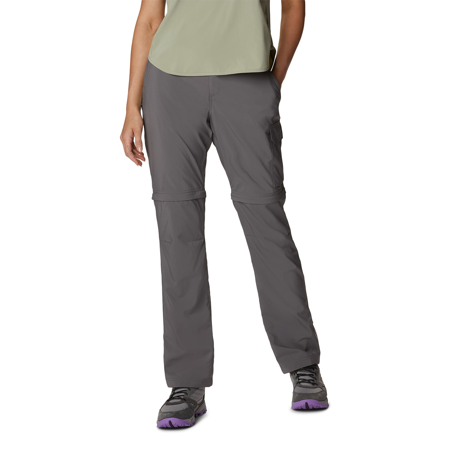 Pantalón Mujer Silver Ridge Utility Convertible Gris Columbia