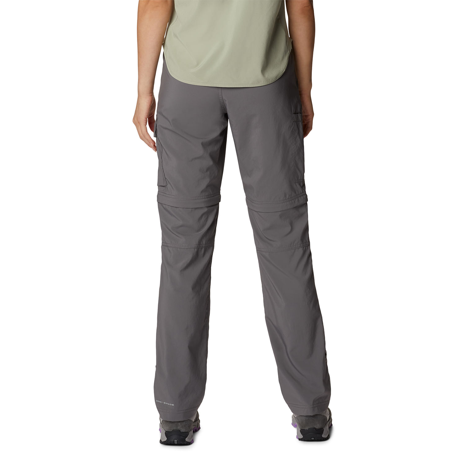 Pantalón Mujer Silver Ridge Utility Convertible Gris Columbia