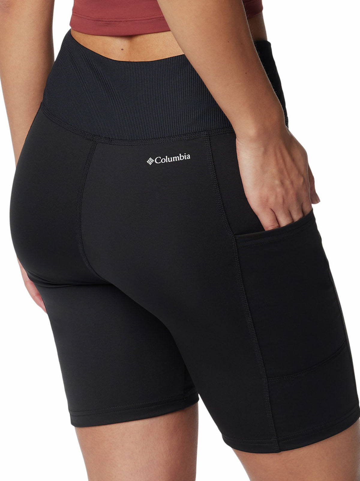 Short Mujer Boundless Trek Half Tights Negro Columbia