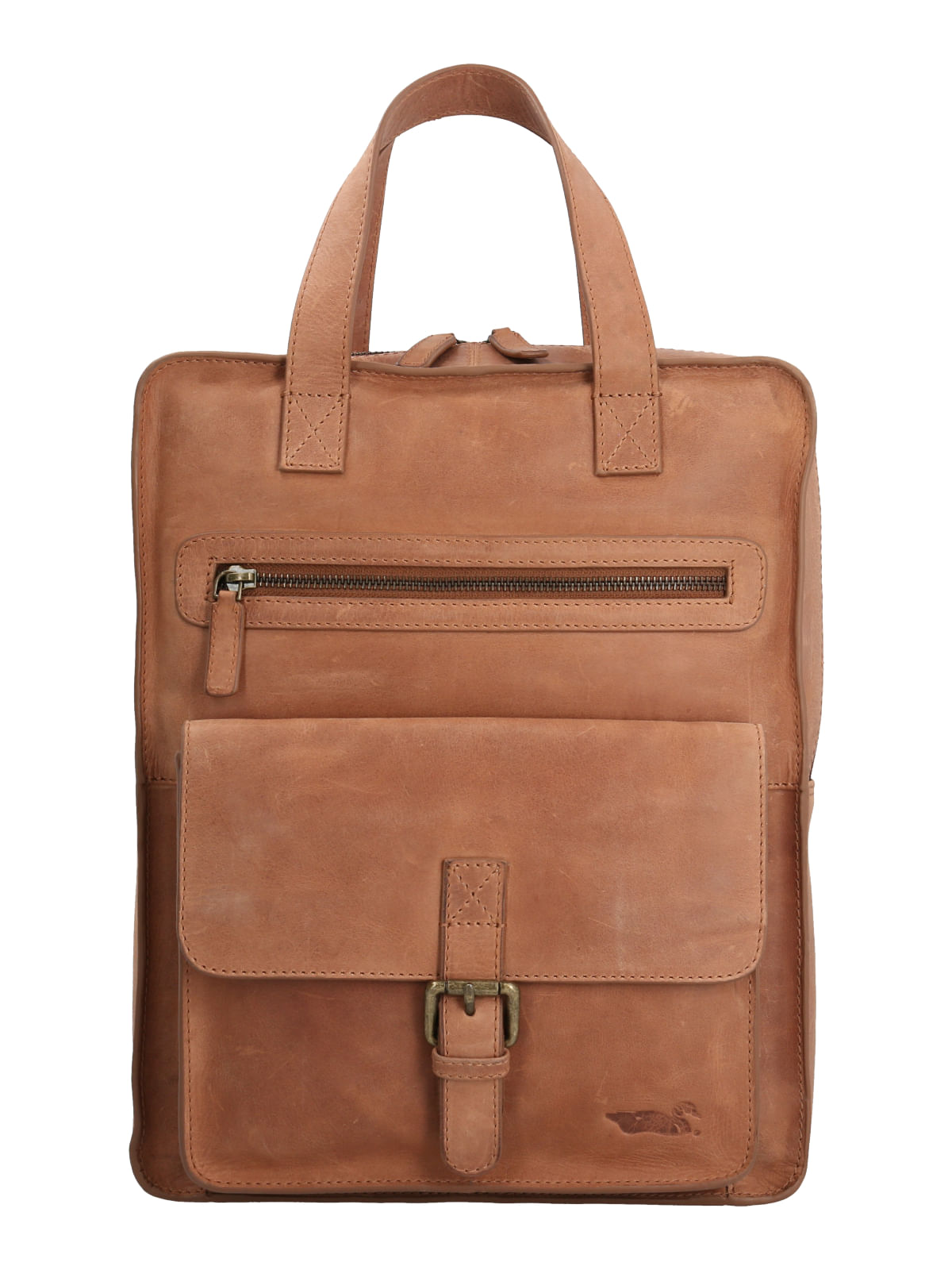 Mochila Cuero Unisex Fd Cooper Back Camel Rockford