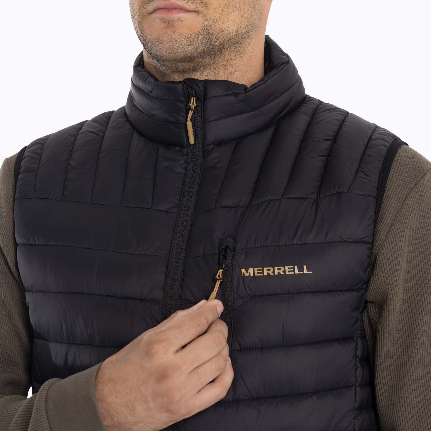 Parka Sin Mangas Hombre Full Zipper Merrell