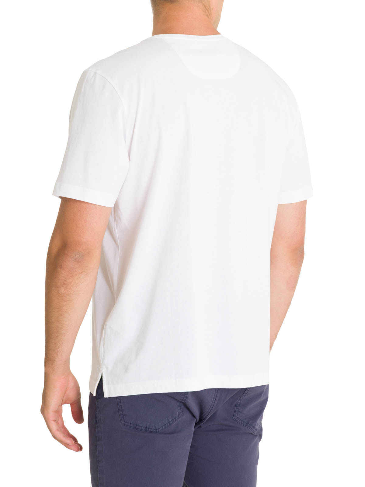 Polera Algodón Orgánico Hombre Basic Blanco Rockford