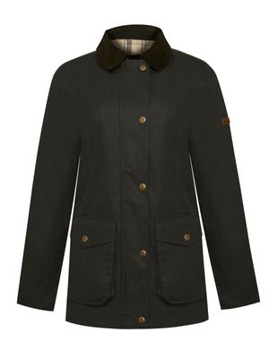 Chaqueta Wax + Thermore Mujer Baikal Verde Rockford