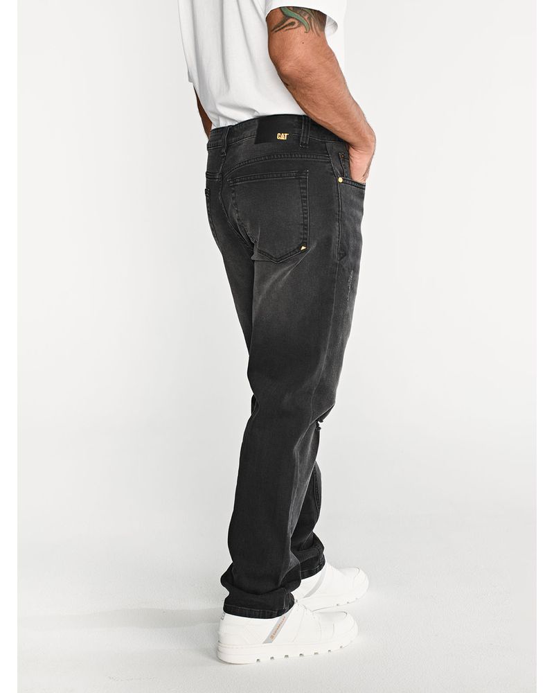 Jeans-Rectos-Hombre-Tribllend-Stretch-Gris-Cat