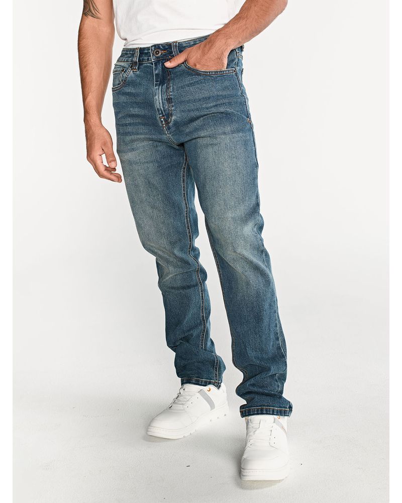 Jeans-Rectos-Hombre-Eco-Stretch-Azul-Cat