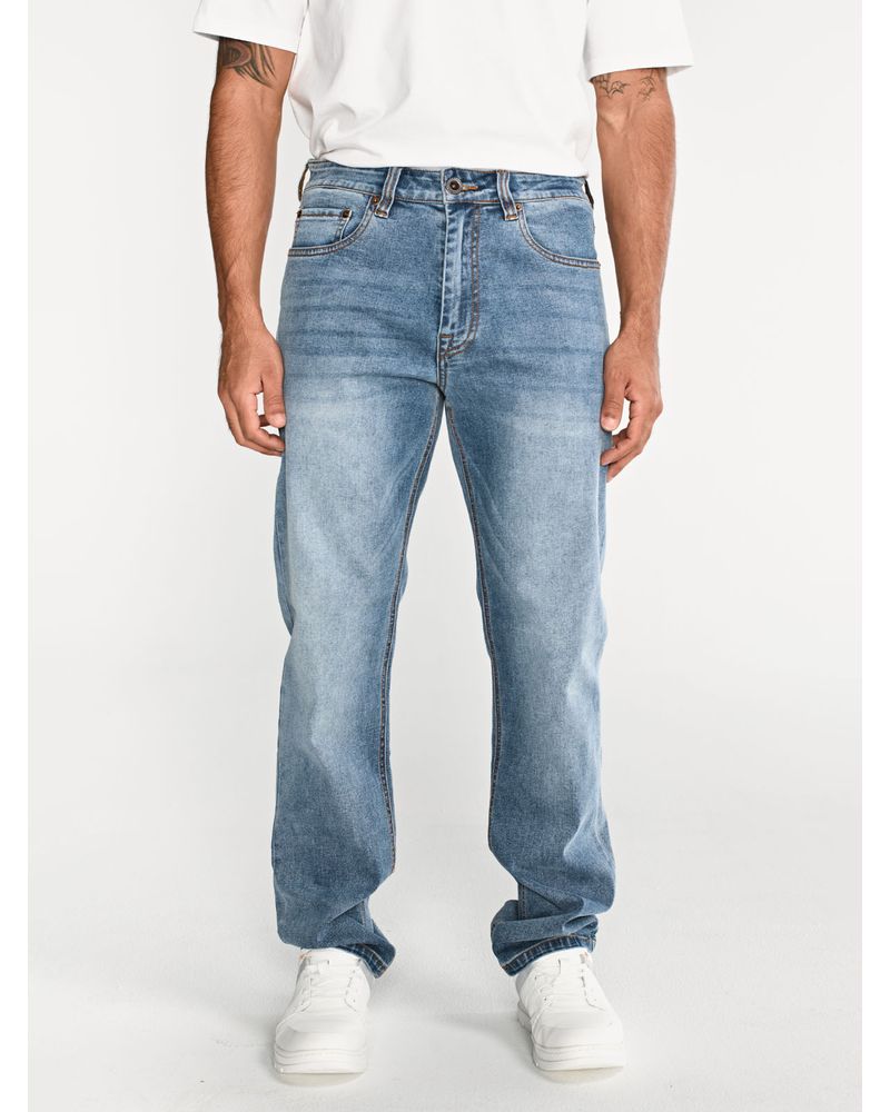 Jeans-Rectos-Hombre-Tribllend-Stretch-Azul-Claro-Cat