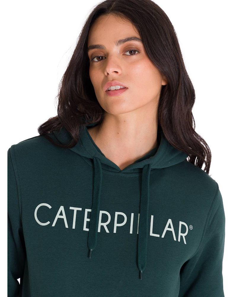 Poleron-Con-Gorro-Hombre-Logo-Caterpillar-Verde-Cat