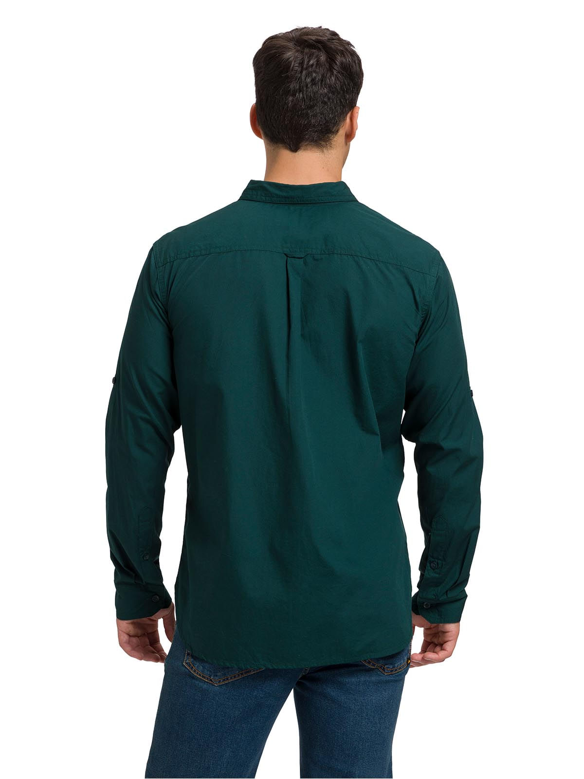 Camisa Manga LargaCasual Hombre Fundation Rojo Azul CAT
