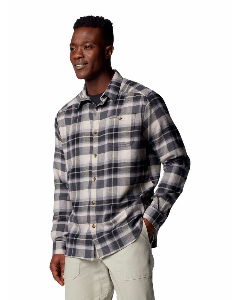 Camisa-Manga-Larga-Hombre-Cornell-Woods-Negro-Columbia