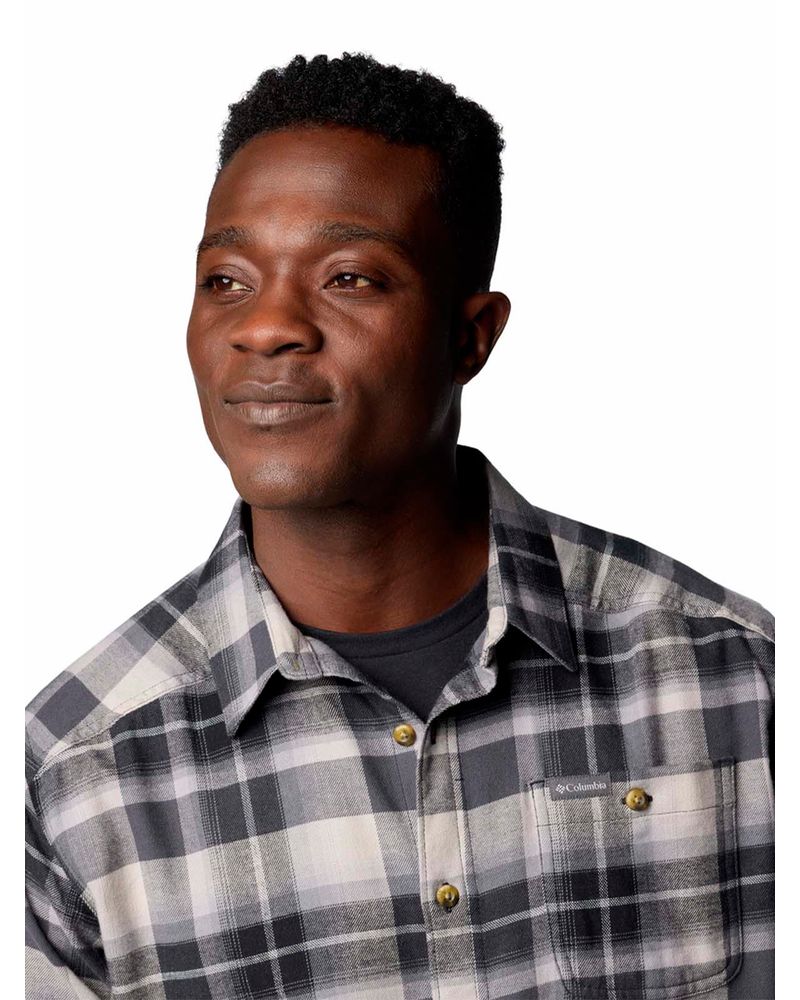 Camisa-Manga-Larga-Hombre-Cornell-Woods-Negro-Columbia