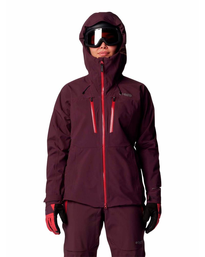 Cortaviento-Mujer-Platinum-Peak-II-3L-Ski-Morado-Columbia