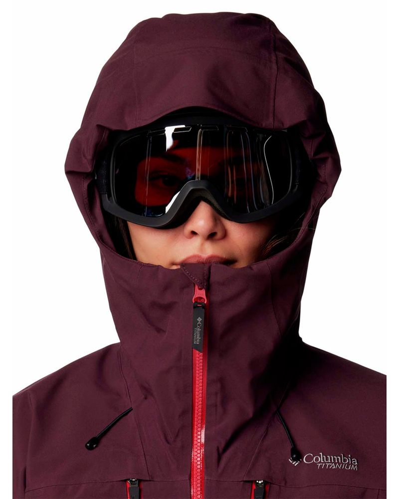 Cortaviento-Mujer-Platinum-Peak-II-3L-Ski-Morado-Columbia