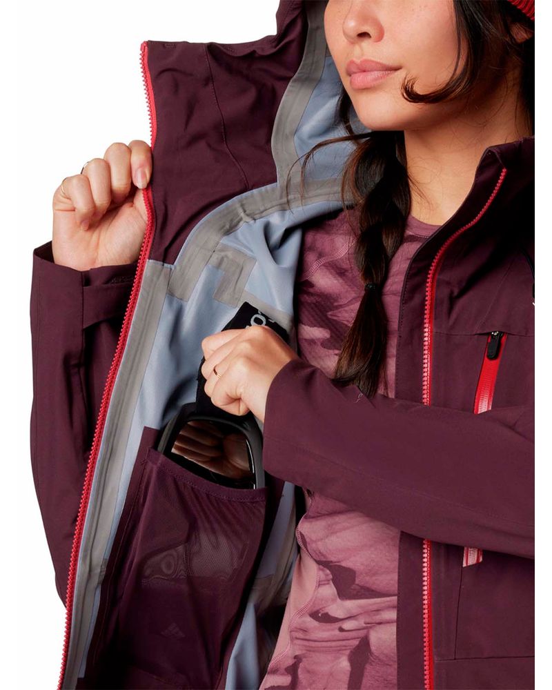 Cortaviento-Mujer-Platinum-Peak-II-3L-Ski-Morado-Columbia