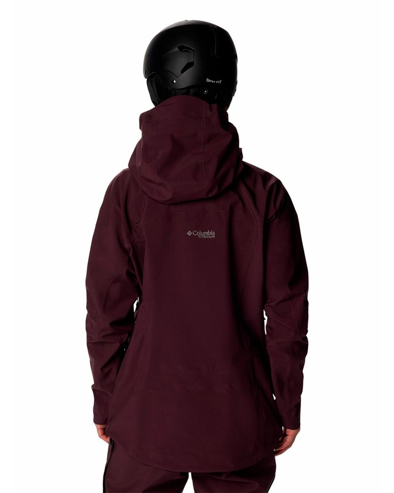 Cortaviento-Mujer-Platinum-Peak-II-3L-Ski-Morado-Columbia