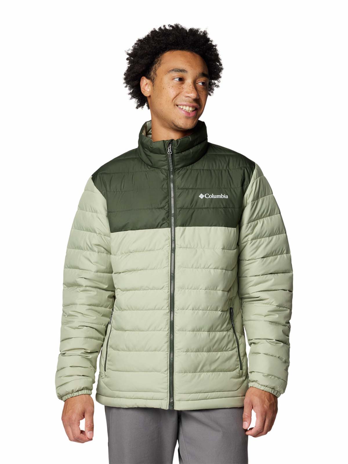 Parka Hombre Powder Lite Ii Beige Columbia-Columbia Chile