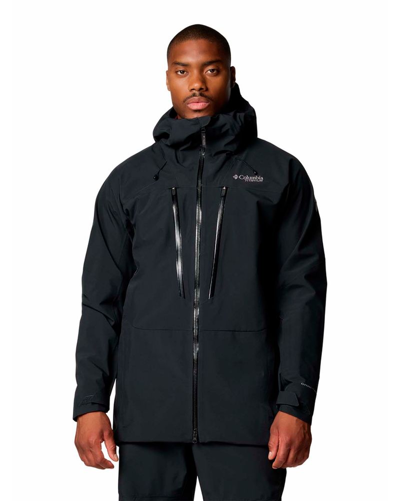 Cortaviento-Hombre-Platinum-II-3L-Ski-Negro-Columbia
