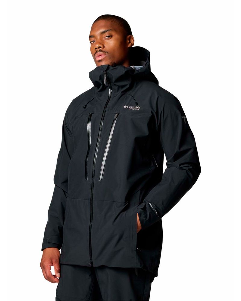 Cortaviento-Hombre-Platinum-II-3L-Ski-Negro-Columbia