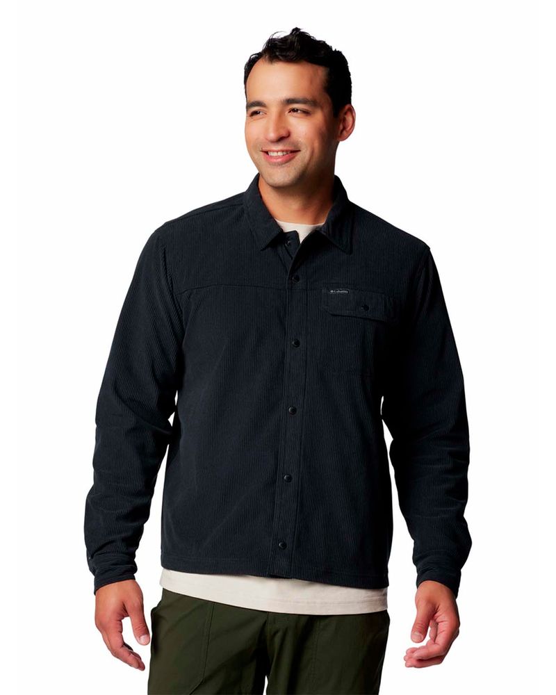 Camisa-Manga-Larga-Hombre-Flare-Gun-Negro-Columbia
