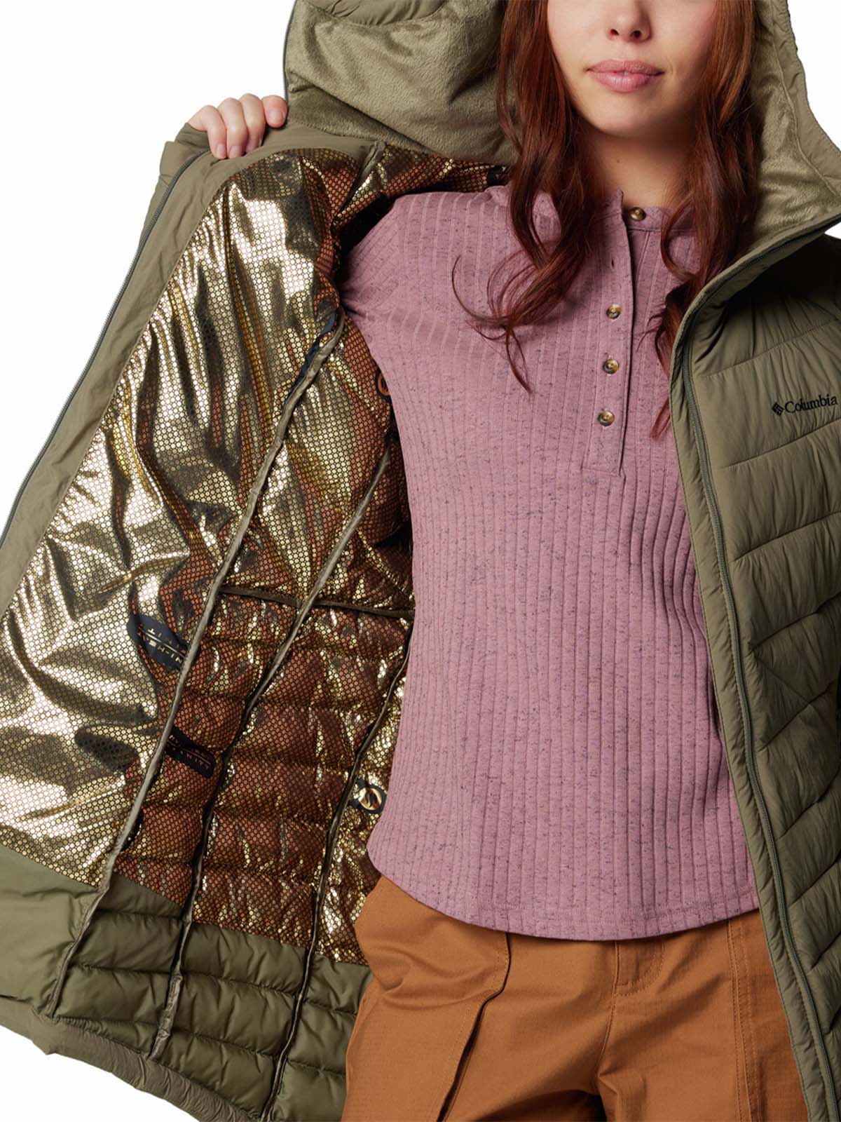 Parka Mujer Joy Peak II Mid Gris Columbia