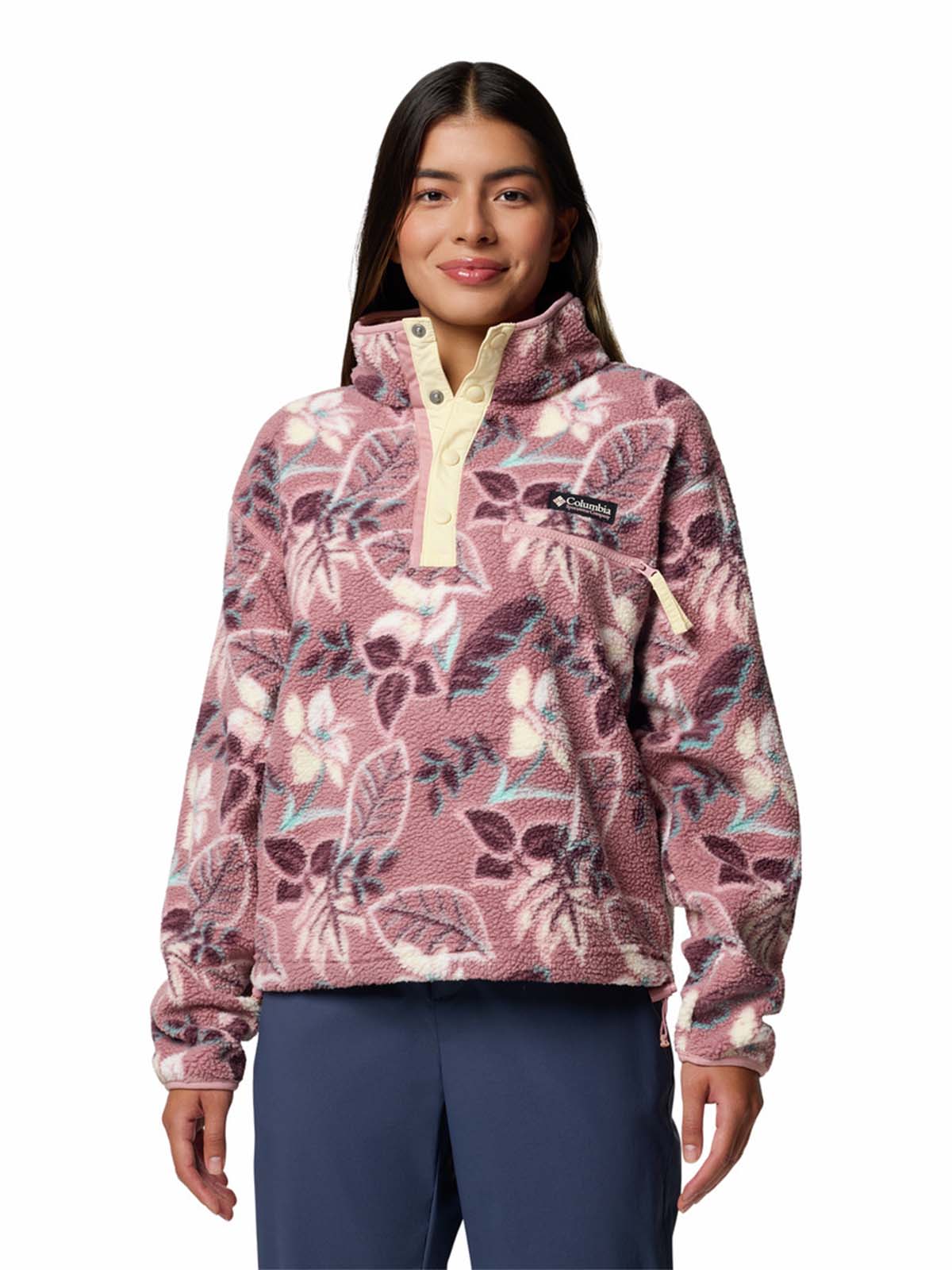 Polar Mujer Helvetia Snap Fleece Rosado Columbia