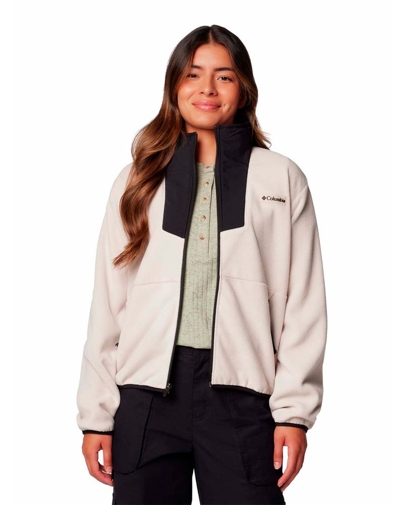 Polar-Mujer-Sequoia-Grove-Full-Zip-Gris-Columbia